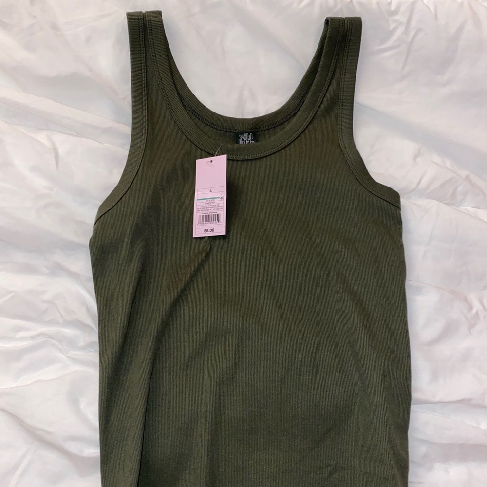Army Green Tank Top